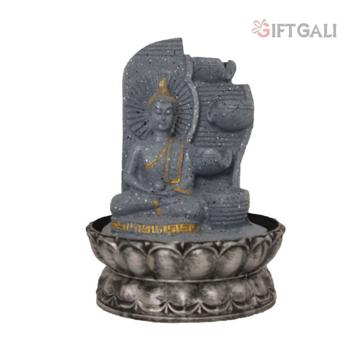 Tabletop Diya Buddha Indoor Water Fountain 27 cm G57X0488FGDMX