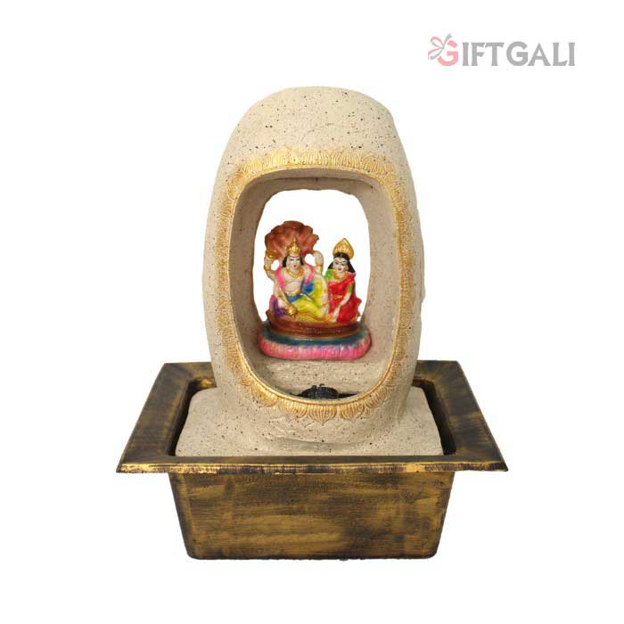 Tabletop Vishnu Laxmi Indoor Water Fountain Showpiece 41 cm G57X0529IGDMX-67X0040M